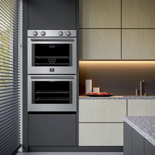 FORNO Vomero 30-Inch Built-In Double Electric Wall Oven, 10.0 cu. ft. Total Capacity, Stainless Steel (FBOEL1324-30)