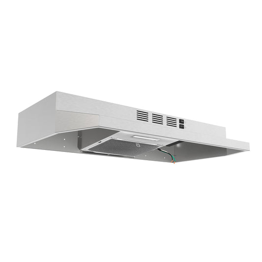 FORNO Cappa 30-Inch Under-Cabinet Convertible Range Hood, 200 CFM, Stainless Steel (Model FRHUC5200-30)
