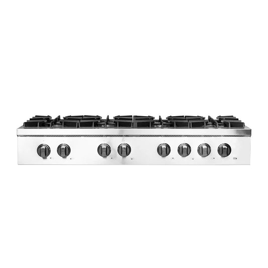 Forno Lseo 48-Inch 8-Burner Gas Rangetop with Griddle, Stainless Steel (FCTGS5737-48)
