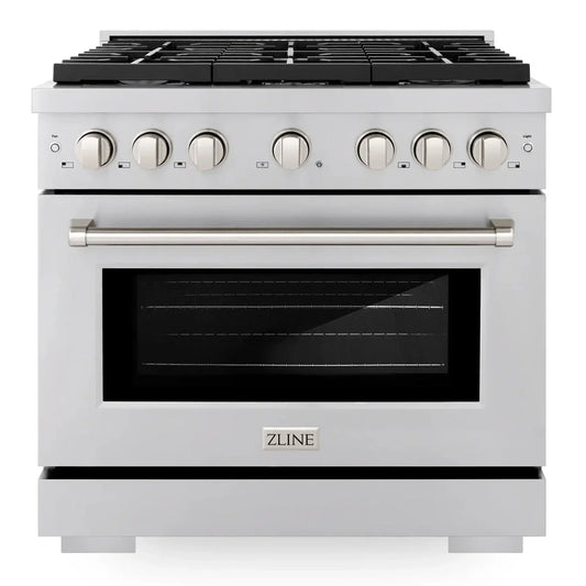 ZLINE Paramount 36-Inch Gas Range with 6 Burners, Convection Oven, Stainless Steel (SGR36)