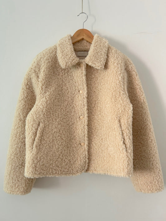 Petite Teddy Sherpa Jacket – Soft Fleece Winter Coat for Petite Women