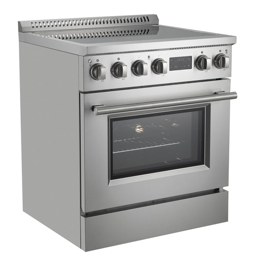 Forno Torino 30 in. 4.32 cu. ft. Induction Range with True Convection, Air Fry & Sous Vide, Stainless Steel, 240V (FFSIN0936-30)