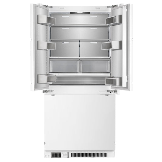 FORNO Rivestito 36-Inch Counter-Depth Built-In Panel-Ready French Door Refrigerator with Automatic Ice Maker, 15.5 cu. ft. (FFRBI1811-36FR)