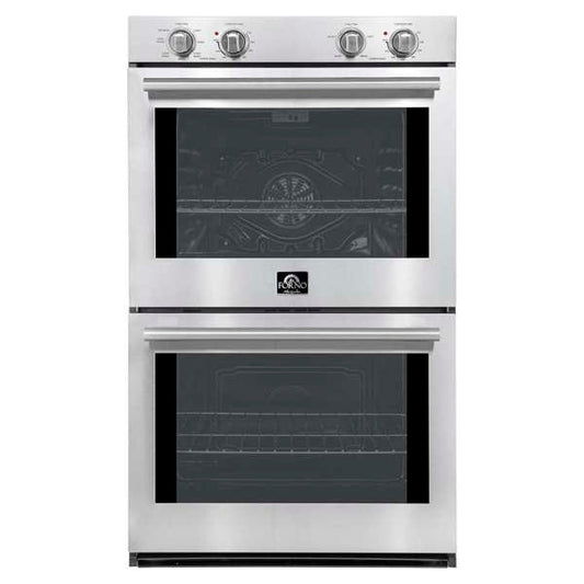 FORNO Vomero 30-Inch Built-In Double Electric Wall Oven, 10.0 cu. ft. Total Capacity, Stainless Steel (FBOEL1324-30)