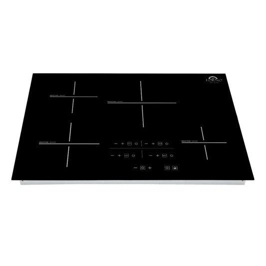 Forno Lecce 30-Inch Induction Cooktop with 4 Cooking Zones, Black Glass (Model FCTIN0545-30)