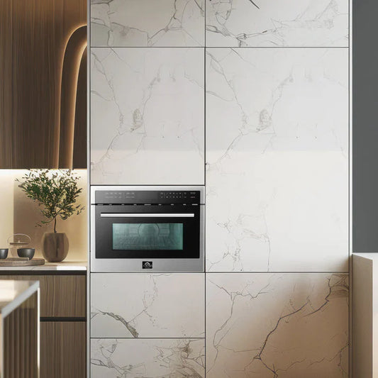 Forno 24-Inch Built-In Compact Convection Microwave Oven, 1.6 cu. ft. (Model FMWDR3093-24)