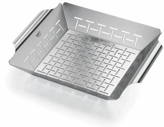 Weber Medium Stainless Steel Deluxe Grilling Basket